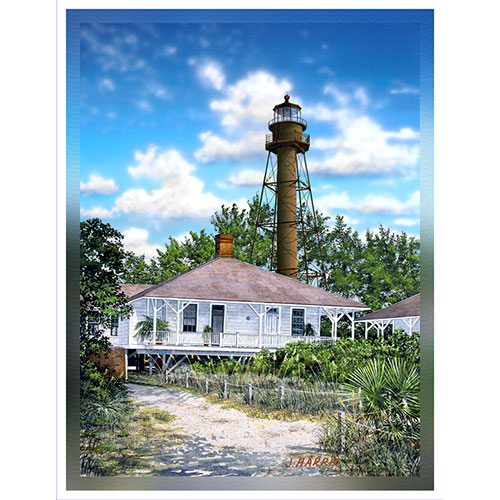 Island Girl Sanibel Lighthouse - 36" x 48"
