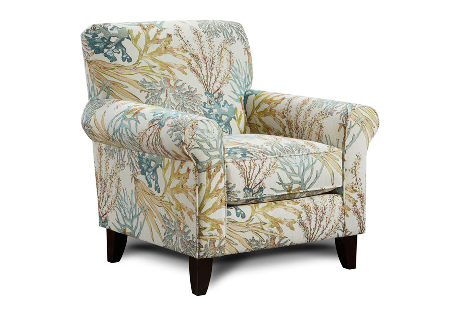 Fusion Coral Reef Caribbean Accent Chair