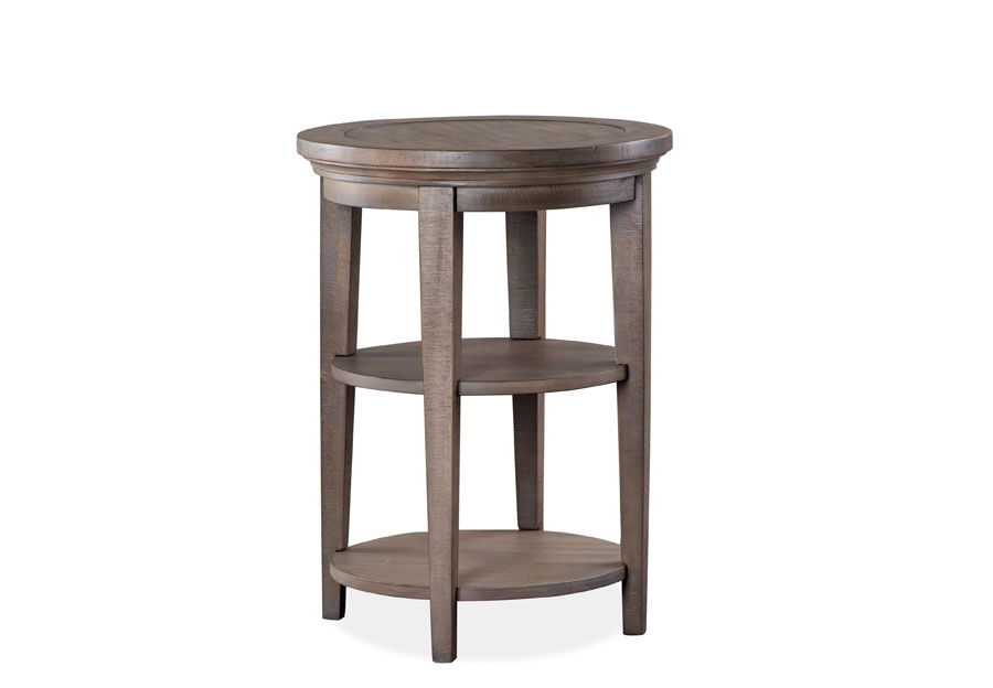 Magnussen Paxton Place Pewter Round Accent Table