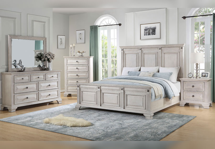 Lifestyle Passages Light King Bed, Dresser and Mirror