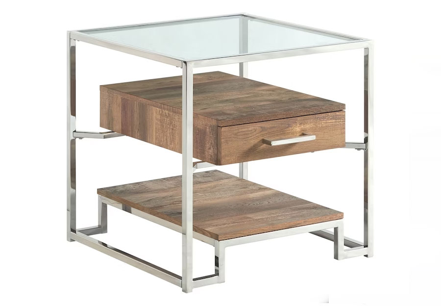 Elements Matrix One Drawer End Table