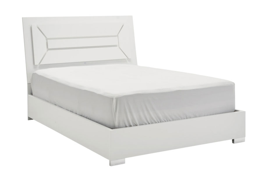 NCA Design Panama Glossy White King Bed