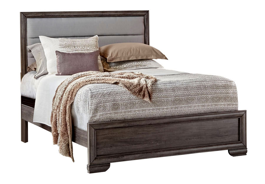 Lifestyle Shelton Grey Twin Upholstered Bed