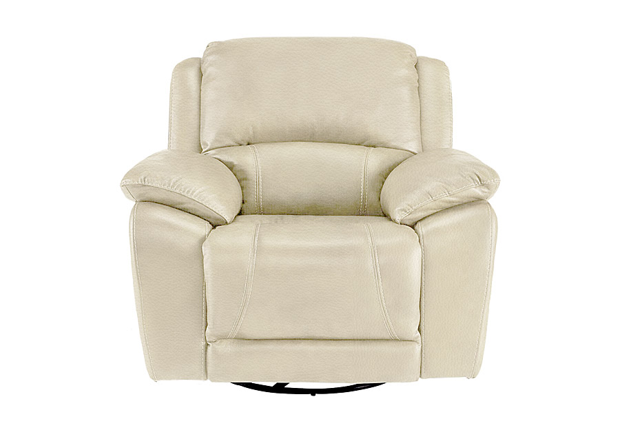 Cheers Princeton Bone Leather Match Dual Power Recliner