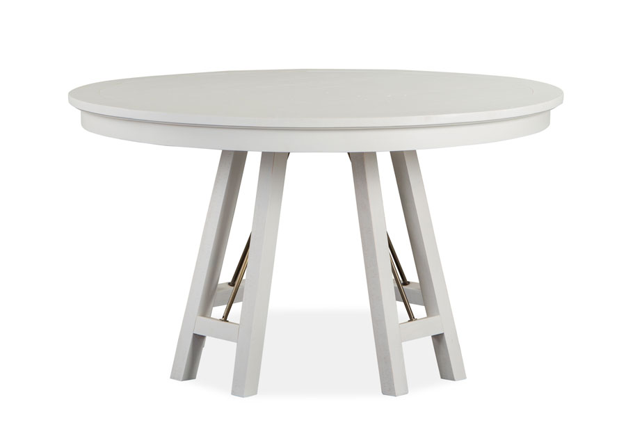Magnussen Heron Cove White 52-inch Round Dining Table