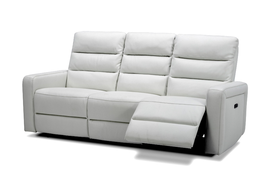 Kuka Verona Snow Dual Power Reclining Sofa