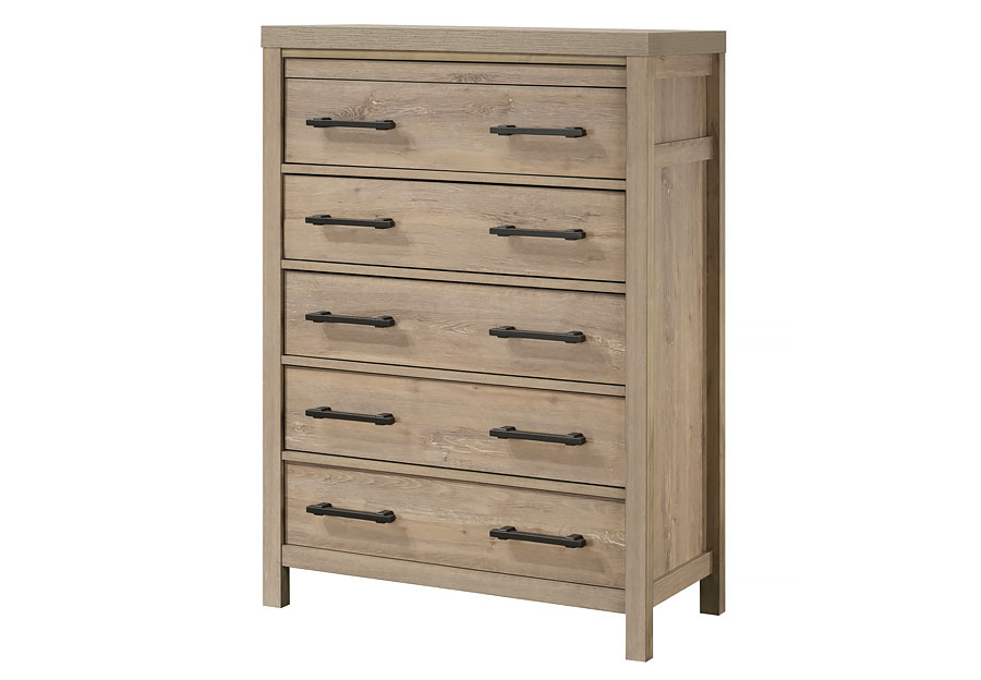 Holland House Palm Grove Five Drawer Chest With Led Lights