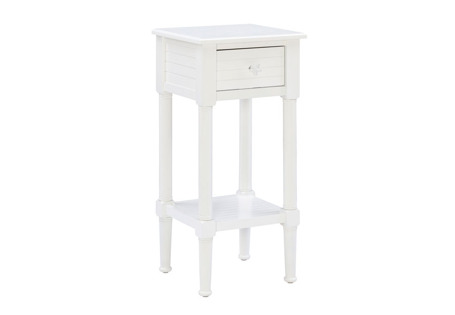 Powell Starfish White End Table