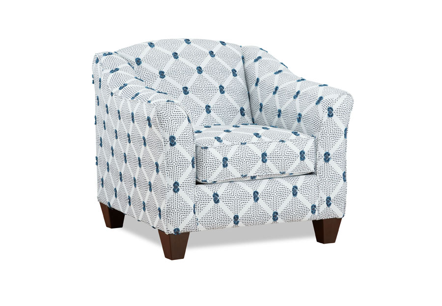 Affordable Kelly Indigo Accent Chair