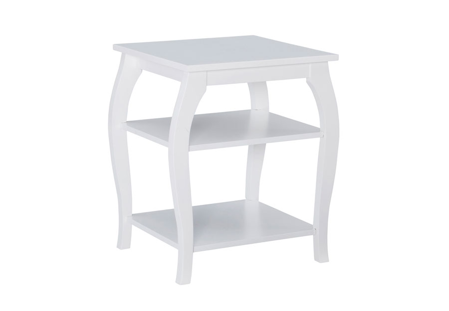 Powell Panorama White Side Table